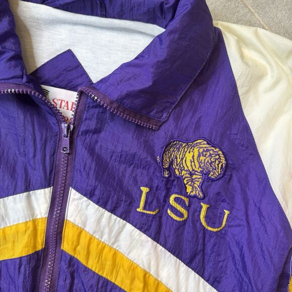 Vintage LSU Stadium Apparel Tracksuit Youth XL or Women’s M Purple Gold - Picture 3 of 13